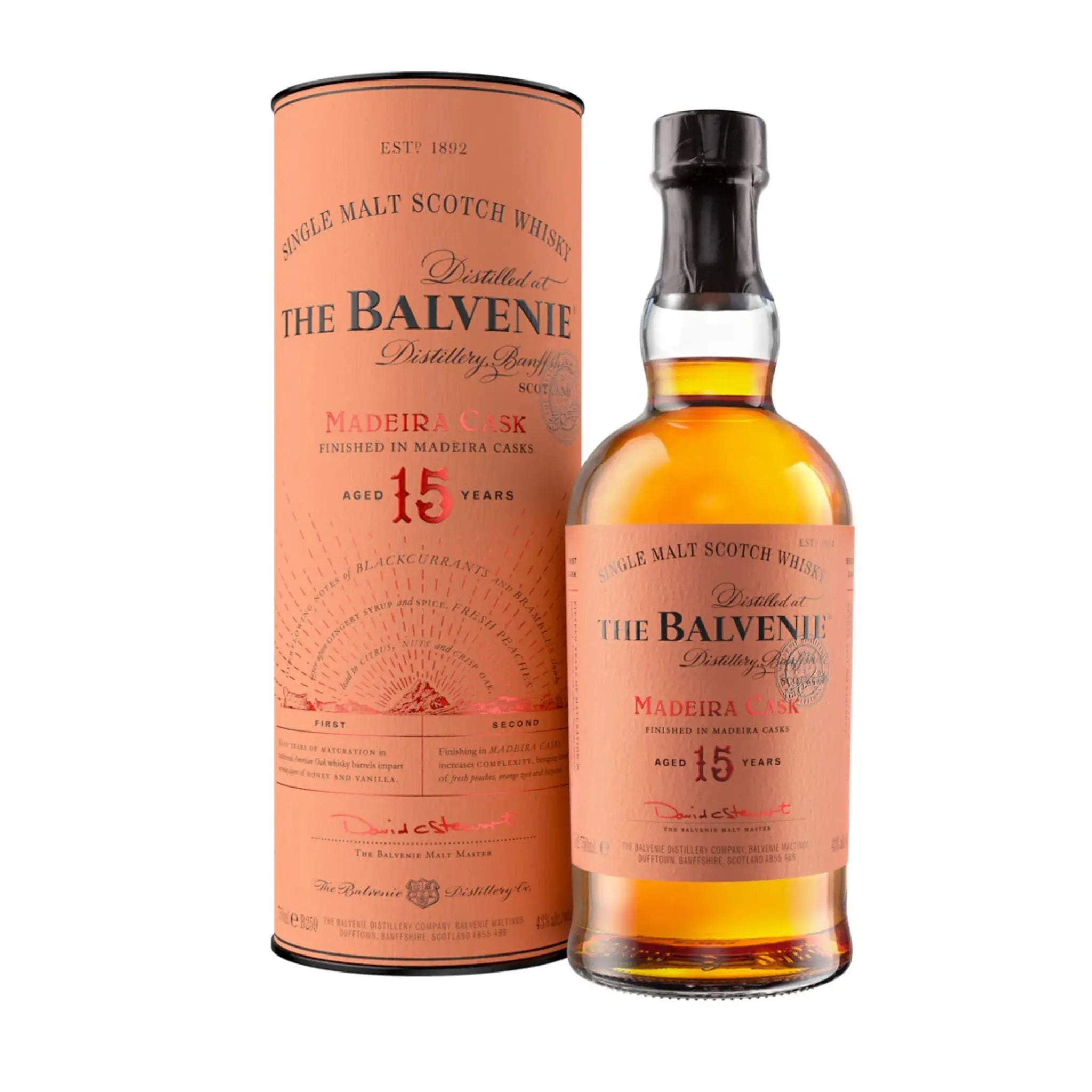 The Balvenie 15 Year Old Madeira Cask Single Malt Whisky 700mL